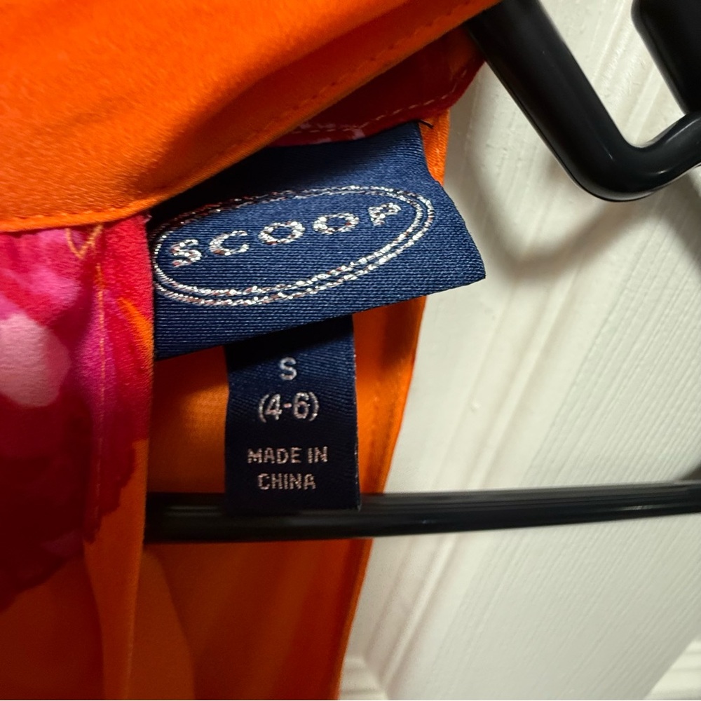 Scoop NYC Orange Red Halter Maxi Sundress - Picture 7 of 10